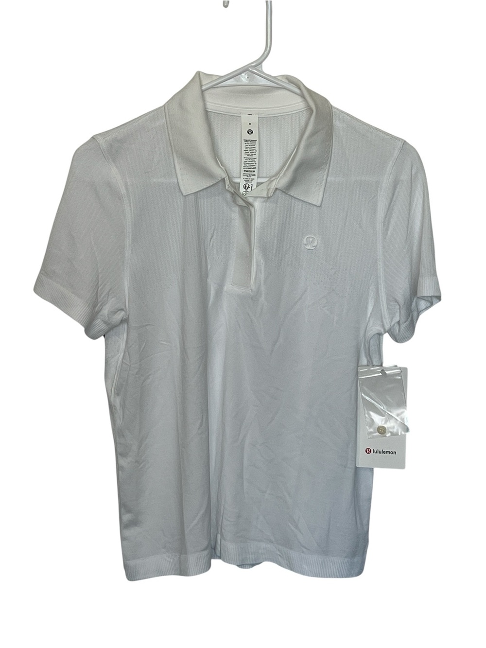 NWT Lululemon Swiftly Open-Knit Golf Polo Shirt | White